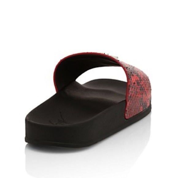 giuseppe zanotti NIB red python leather slide - Picture 7 of 8